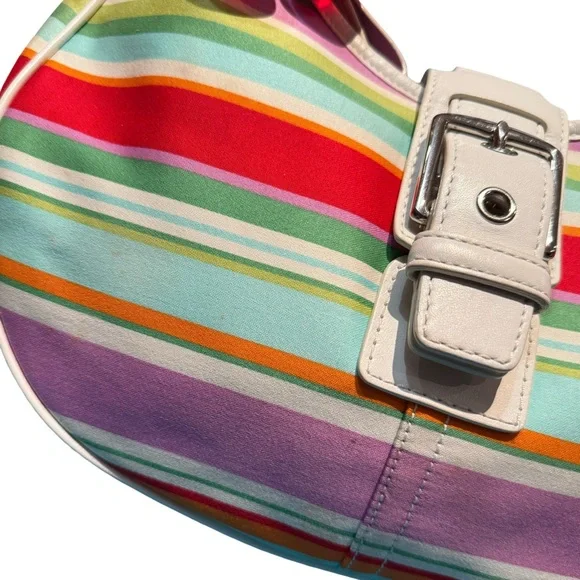 Y2K Coach Striped Large Hobo Bag - Picture 5 of 11